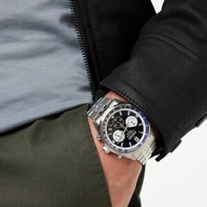 reloj seiko azul cronógrafo para hombre