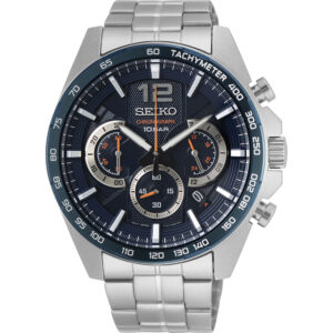 reloj seiko hombre ssb345p1 azul cronógrafo