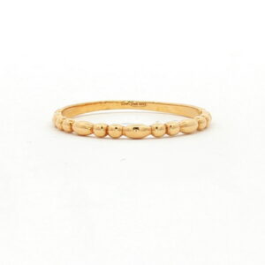 anillo bolas de oro amarillo