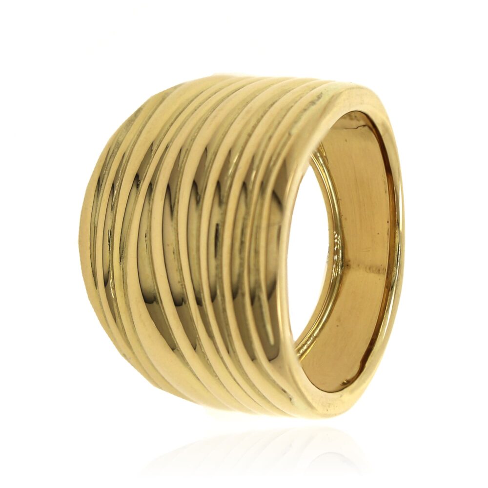 Anillo de Oro Amarillo con ondas