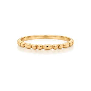 anillo bolas de oro amarillo