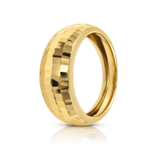 Anillo de Oro Amarillo facetado