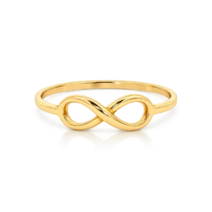 anillo oro amarillo simbolo infinito
