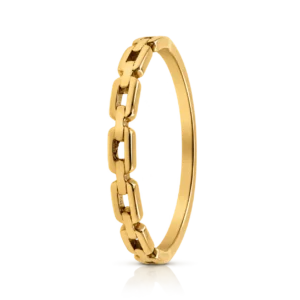 Anillo Oro Amarillo Cadena