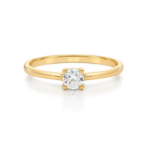 anillo solitario oro amarillo
