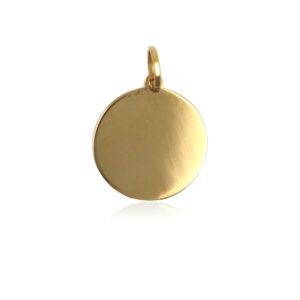 Charm Colgante Chapa 10mm Oro Amarillo