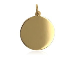 Charm Colgante Chapa 12mm Oro Amarillo