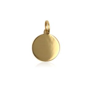 Charm Colgante Chapa 8mm Oro Amarillo