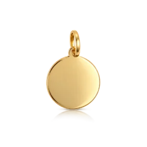 Charm Colgante Chapa 8mm Oro Amarillo
