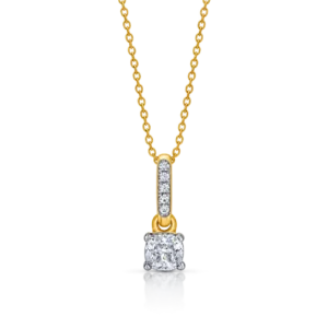 Colgante de Oro Amarillo con Diamantes