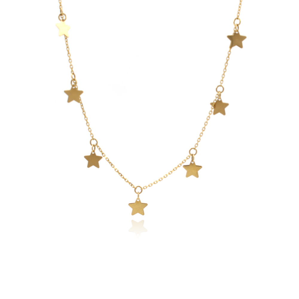 Gargantilla Estrellas Oro 18kt