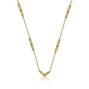 Gargantilla Collar Eslabones Pequeños Oro Amarillo