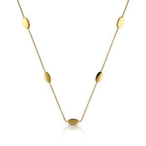 Gargantilla Collar plancha Oval Oro Amarillo