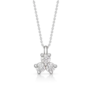 Gargantilla de Oro Blanco con Diamantes