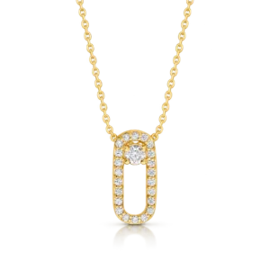 Gargantilla de Oro de Ley con Diamantes
