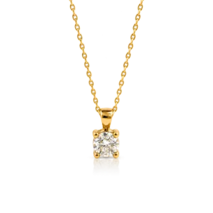 Gargantilla Diamante 0 22ct 4 Grapas Oro Amarillo