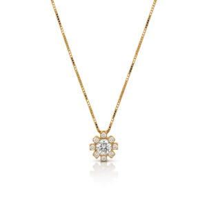 Gargantilla Estrella de Circonitas Oro Amarillo