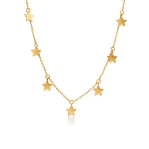 Gargantilla Estrellas Oro 18kt