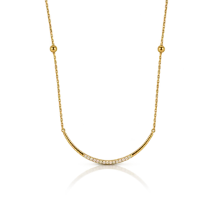 Gargantilla Oro Amarillo con Circonita