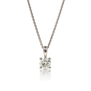 Gargantilla Oro Blanco Diamante 0 40ct