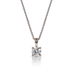 Gargantilla Oro Blanco Diamante 0 50ct
