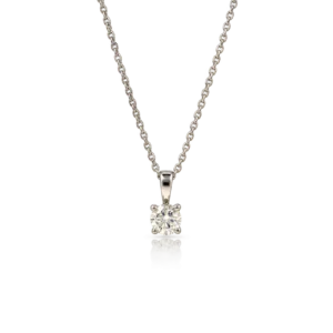 Gargantilla Oro Blanco Diamante