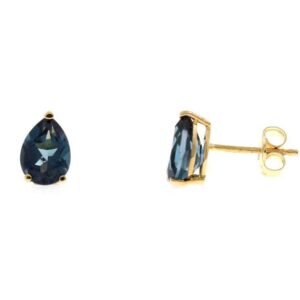 Pendientes Topacio London Blue