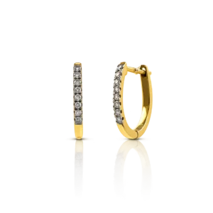 Pendientes de Aro con Diamantes Oro Amarillo