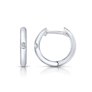 Pendientes de Aro en Oro Blanco y Diamantes
