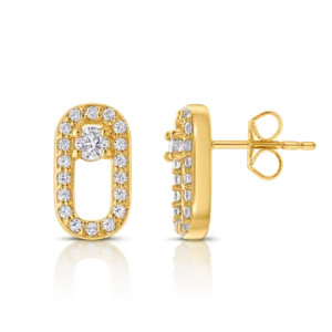 Pendientes de Oro Brillante