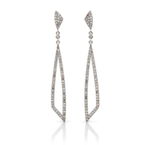 Pendientes Largos con Diamantes