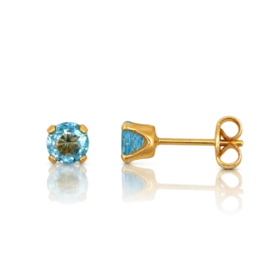 Pendientes Oro Amarillo Topacio SwissBlue