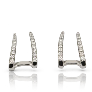 Pendientes Oro Blanco con Diamantes 0 34ct