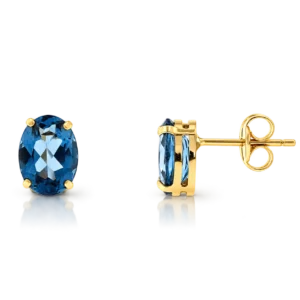 Pendientes Topacio London Blue