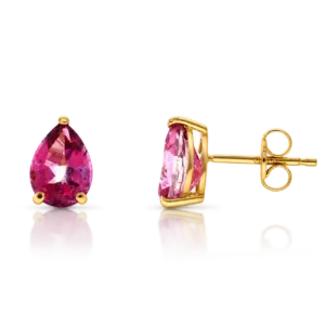 Pendientes Topacio Rosa
