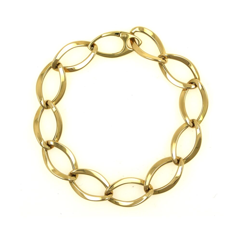 Pulsera Oro Eslabones Grandes Torsionados - Imagen 2