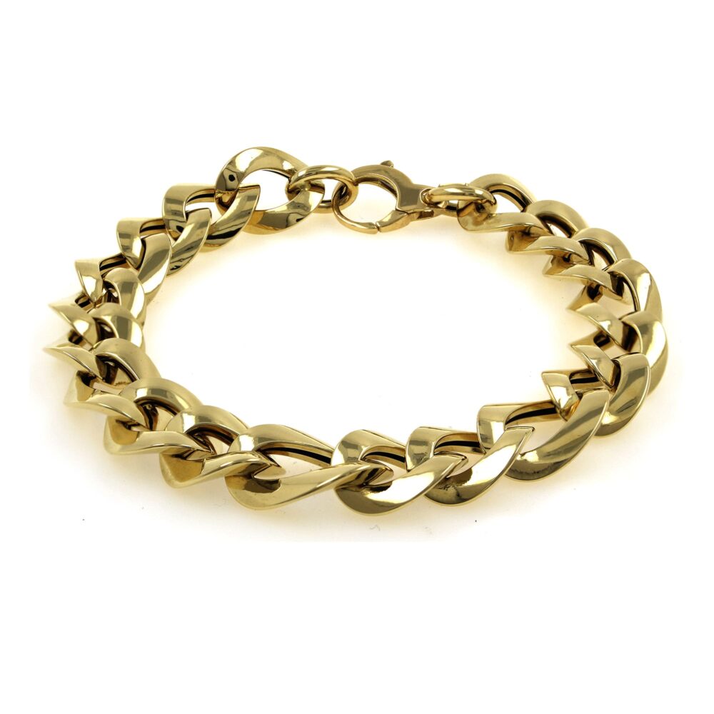 Pulsera Oro Barbada Ligera