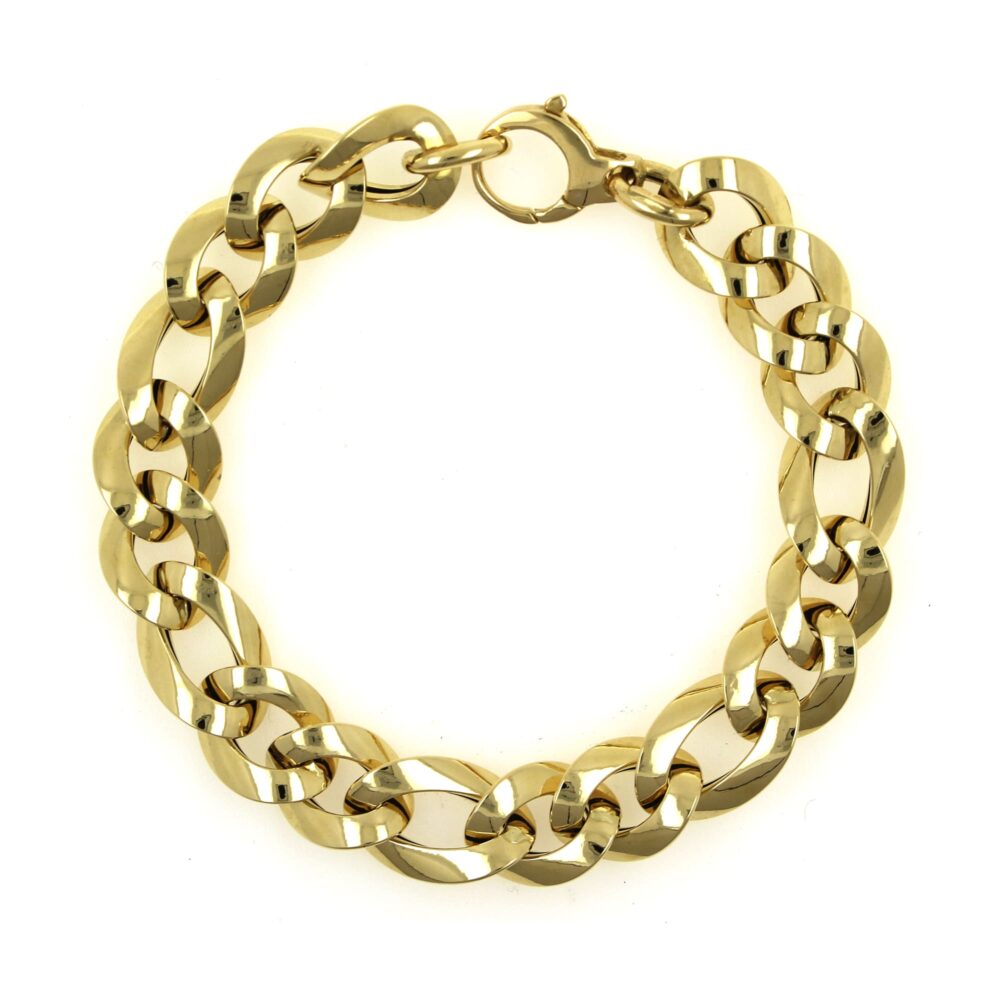 Pulsera Oro Barbada Ligera - Imagen 2