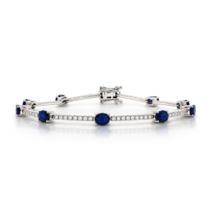 Pulsera Diamantes y Zafiros