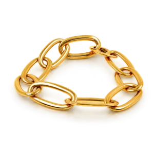 Pulsera Eslabones Grandes Oro Amarillo