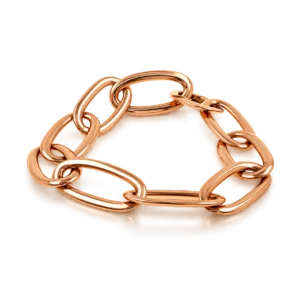 Pulsera Eslabones Grandes Oro Rosa