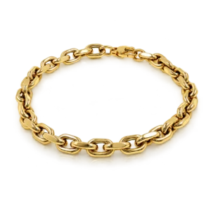 Pulsera Oro Eslabones Cuadrados