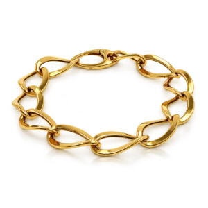 Pulsera Oro Eslabones Grandes Torsionados