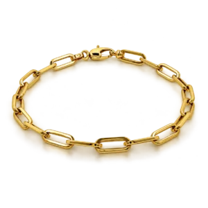 Pulsera Oro Eslabones Ovalados Largos