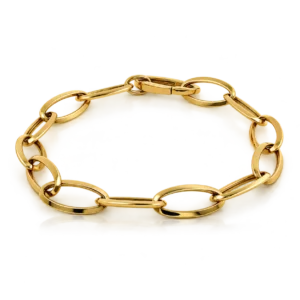 Pulsera Oro Eslabones Ovalados