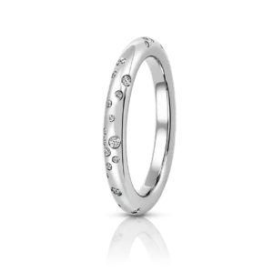 Alianza Oro Blanco Diamantes