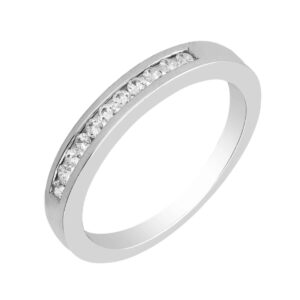 Anillo de Compromiso Media Alianza Diamantes 0,16ct
