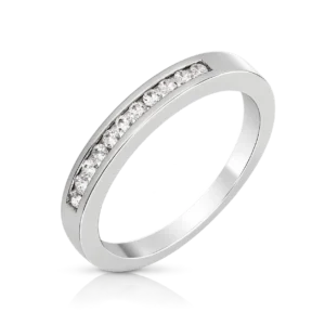 Anillo de Compromiso Media Alianza Diamantes 0,16ct