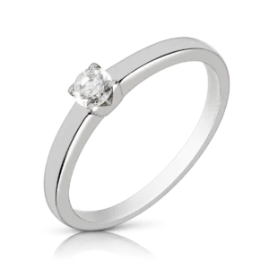 Anillo de Compromiso Solitario con Diamante 0,15ct