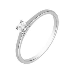 Anillo de Compromiso Solitario con Diamante 0,15ct